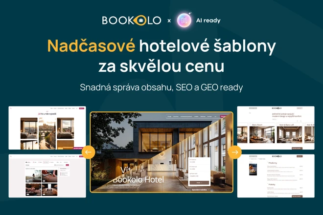 Hotelové šablony Bookolo: Váš nový web připravený na AI